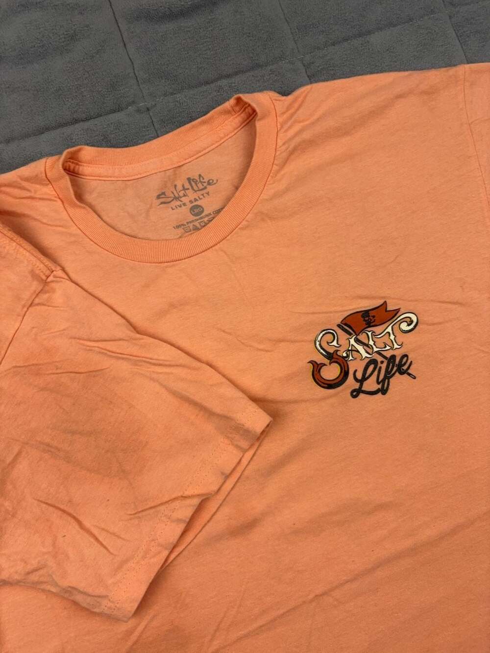 Salt Life Ship in a Bottle Graphic T-Shirt Size Large